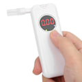 Miniatyrbillede 6 af 8: Digital Alkoholtester LCD-skærm Udåndingsanalysator Alkometer Testværktøj med Blæserør Hvid