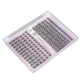 Miniatyrbilde 4 av 8: 126 klyngevipper 10-14 mm Fluffy D Curl individuelle vipper for DIY-forlengelse daglig sminke
