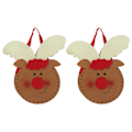 Miniatyrbillede 1 af 8: 2 stk. Julegodtepose Letvægts Holdbar Gavepose til Julefrokostdekoration Julehjort