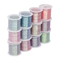 Miniatyrbillede 6 af 7: 12 stk Armbåndssnor 0,2 mm 328 fod Klipbar Elastisk Stærk Polyester DIY Smykker Halskæde Snøre til Smykker Håndværk