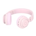 Miniatyrbilde 2 av 8: BT06C Bluetooth-hodetelefoner for barn LED-lys Stereo sammenleggbare Beskytt hørselen Barn Trådløse hodetelefoner Rosa