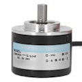 Miniatyrbillede 5 af 8: 2-faset inkrementel roterende encoder 50 mm ydre diameter IP50 PNP roterende encoder DC5‑24V 500P/R