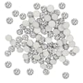 Miniatyrbillede 2 af 8: 100 stk flade diamantsten Rund Lysende Flatback Rhinestone Tilbehør Håndværk Tilbehør 12mm