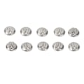 Miniatyrbilde 6 av 8: 10 stk Dental Lingual Knapp Rund Base Rustfritt Stål Ortodonti Tann Lingual Ring for Tannleger
