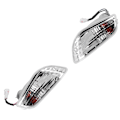 Miniatyrbilde 5 av 8: Par foran blinklys Plast 204360F Passer til Piaggio Vespa lx lxv s 50 125 150