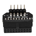 Miniatyrbillede 8 af 8: USB Moderkortsdeler Motherboard Usb2.0 9-pins til Usb3.0 19-pins frontpanel Forbindelseshunkontaktkonverteringsadapter