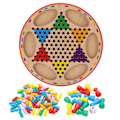 Pikkukuva 1 / 8: 2-in-1 Nappulat ja Lentävä Shakki Turvallinen Oppiminen Vanhemman ja Lapsen Vuorovaikutus Puzzle Lasten Lelut