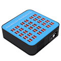 Miniatyrbillede 7 af 8: 300W 60-ports USB-hurtigladestation Rejse Desktop USB-hurtiglader Multiport Ladestation 100‑240VEU-stik