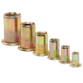 Miniatyrbillede 2 af 7: 150 stk Zinklegering Nitmutter Indsatsmutter Sæt M3 M4 M5 M6 M8 M10 Hardware Tilbehør