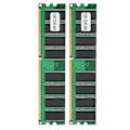 Miniatyrbillede 2 af 8: 2 stk. Hukommelsesmodul Desktop Computer Dobbeltsidet 16-Grain DDR 1GB 400MHZ PC-3200