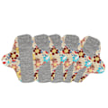 Miniatyrbilde 1 av 8: 5 stk Vaskbare feminine puter Vanntett Absorberende Gjenbrukbar ren bomull Pustende menstruasjonsbind S MSH0024