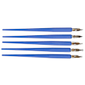 Miniatyrbilde 7 av 8: Trefylt Dip Pen Hjemmekontor Kunstmaling Kalligrafi Reservoarpennsett Gave Royalblue Tynn Langt Håndtak