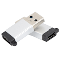 Pikkukuva 8 / 8: Adapteri USB3.0 - TypeC USB C - USB OTG Plug Play -muunnospää tiedonsiirtoon (Hopea)
