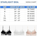 Miniatyrbilde 2 av 5: Trådløs Lace Push Up Ryggløs BH - Dyp V Lav Rygg U-Form - 3XL Lilla