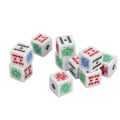 Miniatyrbillede 8 af 8: 20 stk. 6-sidede Poker Terninger Akryl Spil Terninger Sæt Perfekt til Poker Spil Fest Tilbehør Fødselsdagsfest Spil