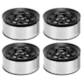 Pikkukuva 7 / 8: 4 kpl 1,55 tuuman RC-vanteet Universal RC-vanteet Axial AX90069 Crawlers Black