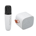 Pikkukuva 8 / 8: Mini Bluetooth-kaiutin Kannettava Langaton Kaiutin Karaoke-laite Mikrofonilla Kotijuhliin Syntymäpäiville Valkoinen