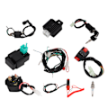 Miniatyrbillede 1 af 8: Elektrisk ledningsnet til ATV med regulator, tændrør og CDI-enhed til 50cc 70cc 90cc 110cc 125cc 4-takts ATV