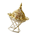 Miniatyrbillede 2 af 7: Guld røgelsebrænder Elegant rustfrit metal Vintage røgelsebrænder til hjemmet soveværelse