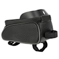 Miniatyrbillede 5 af 8: Cykeltaske Udendørs Mobiltelefon Front Beam Vandtæt Rørtaske Cykelsadel Polyester