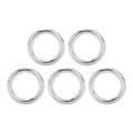 Miniatyrbillede 1 af 8: 5 stk runde ringe svejset rustfrit stål Holdbar robust bøjle til navigationsbåde udendørs 3x25mm