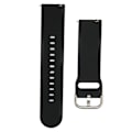 Miniatyrbilde 1 av 8: 22 mm myke silikonremmer for Huawei Watch 3/GT 3/2 Justerbart silikonarmbånd Svart