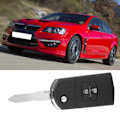 Miniatyrbilde 7 av 8: 2-knapps bilfjernkontroll Flip Shell Key Fob Case Cover Passer for MAZDA 3 5 6