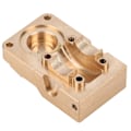 Miniatyrbillede 8 af 8: Messing Diff Akseldæksel Modvægt med Beskyttelsesplade Passer til Axial SCX24 AXI00002 90081 1/24 RC Bil