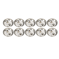 Pikkukuva 1 / 8: 100 kpl Tyhjä Pin-Nappi Pyöreä Turvallisuusmerkki Embleemi Mitali Osia Tarvikkeita Käsityölahjoille Matkamuistoille 25 mm/1.0in