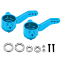 Miniatyrbilde 1 av 8: 2 stk RC Styrekopper Aluminiumslegering Høy styrke RC Bil Reservedeler Tilbehør for ARRMA TyphonBlue