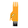 Miniatyrbilde 5 av 8: Rengjøringsbørste for Xiaomi/Shark/Dreame robotstøvsuger Gult