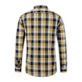 Miniatyrbillede 3 af 5: Ternet Skjorte til Mænd, Casual, Knapper, Langærmet, 3XL, Gul, Blå, Hvid