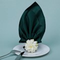 Miniatyrbillede 1 af 8: Simuleringsblomster Servietringe Kunstig Krysantemum Serviettholder Håndværk Blomsterserviet