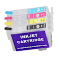 Miniatyrbillede 8 af 8: Blækpatroner kompatible refill udskiftning 4 farver med permanent chip til blækstråleprintere ICBK69 ICC69 ICM69 ICY69