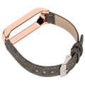 Pikkukuva 5 / 8: Denim-kuvioinen ranneke Retro-rannekeluukku Xiaomi Mi Band 6 NFC:lle -tyylinen harmaa denim kultakuori