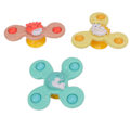Miniatyrbillede 2 af 8: 3 stk. Sugerørsspinnere Legetøj, Roterende Blomst Sugerørsspinnere Legetøj, Vandafvisende Rustfri Baby Fidget Spinners Badeværelseslegetøj