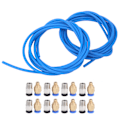Miniatyrbillede 4 af 7: 3D-printertilbehør 2 stk Blå PTFE-rør 8 stk M10 8 stk M6 pneumatisk kontakt