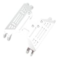 Miniatyrbilde 6 av 8: RC Transmisjonsenter Skid Plate Aluminiumslegering Girkasse Bunnmontering Base for Axial Capra 1.9 UTB AXI03004 RC Bil Sølv