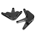Miniatyrbilde 5 av 8: Motordekselsklidefremmer Anti-Kollisjonskrasjbeskyttelsessett Passer for Honda CBR1000RR 2008-2012 (Svart)
