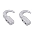 Miniatyrbild 4 av 8: 2-pack RC Metallsimulerad Trailerkrok Zinklegering Dragkrok för SCX10 1/10 RC Klätterbil Silver