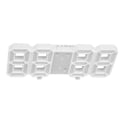 Miniatyrbild 8 av 8: Digital Väggklocka Modern Design Temperatur Display Larm Funktion Ljudkontroll Auto Sleep LED Väggklocka Vit Skal Blå Ord