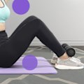 Miniatyrbillede 8 af 8: Sit Up Bar Gulv Sit Up Assistent Enhed Abs Master til Finess Træning af Mavemuskler Fuldkrops Træning Sort