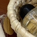 Miniatyrbillede 5 af 8: Sød Tegneseriebjørn Opbevaringskurv Halm Opbevaringskurv til Skrivebords Kontor Soveværelse M