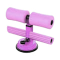 Miniatyrbillede 1 af 8: Sit Up Bar Gulv Metal Dobbeltstang Bærbar Sit Up Assistent Enhed med Sugeskål til Fitness Træning Abdominal Muskler Fuld Krops Træning Lilla