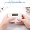 Miniatyrbillede 4 af 6: Pille Dispenser med Alarm Elektronisk Pille Organizer med LCD Display 6 Rum Digital Pille Påmindelse Udendørs Bærbar Mini Pilleboks med Alarm