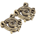 Miniatyrbillede 6 af 8: 2 stk. Røgelsespindholder til Røgelsespinde Sandeltræsbrænder Legering Meditation Yoga Drageformede Ornamenter (Bronze)