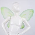 Miniatyrbilde 7 av 7: Glitter Butterfly Vinger for barn Jenter Englevinger Fairy Vinger med elastiske skulderstropper for Halloween Karneval Cosplay kostymefest