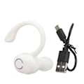 Miniatyrbillede 1 af 8: Bluetooth-headset med støjreduktion V5.2 Trådløse Bluetooth-øretelefoner med mikrofon Lang standby Ultralet til chauffører Kontor Hvid