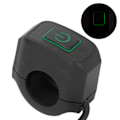 Miniatyrbild 3 av 8: 22mm Motorcykelstyre Switch Control Button Vattentät Universal för Strålkastargrön