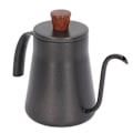 Miniatyrbillede 7 af 8: 400 ml kaffekande i rustfrit stål med tynd tud Hæld over kaffekande med låg